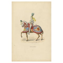 Vintage Imperial Splendor: Emperor Maximilian on Parade, 1847