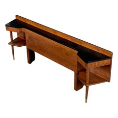 American of Martinsville Dania Queen Size Bar Bed Headboard with Nightstands