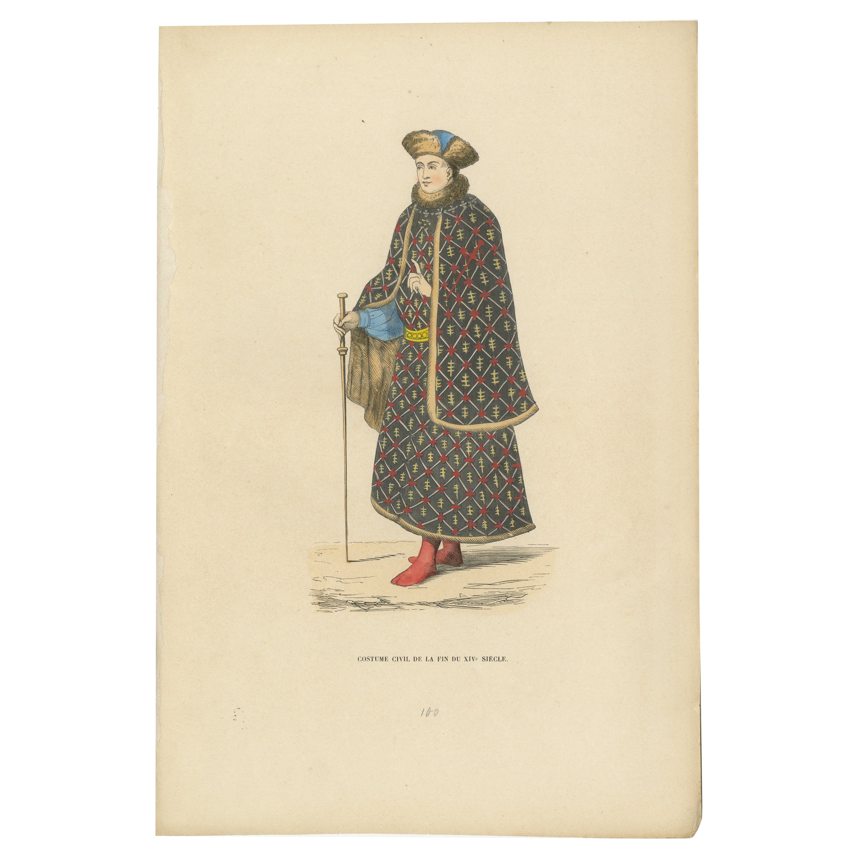 Civilian Costume at the End of the 15th Century, 1847 For Sale