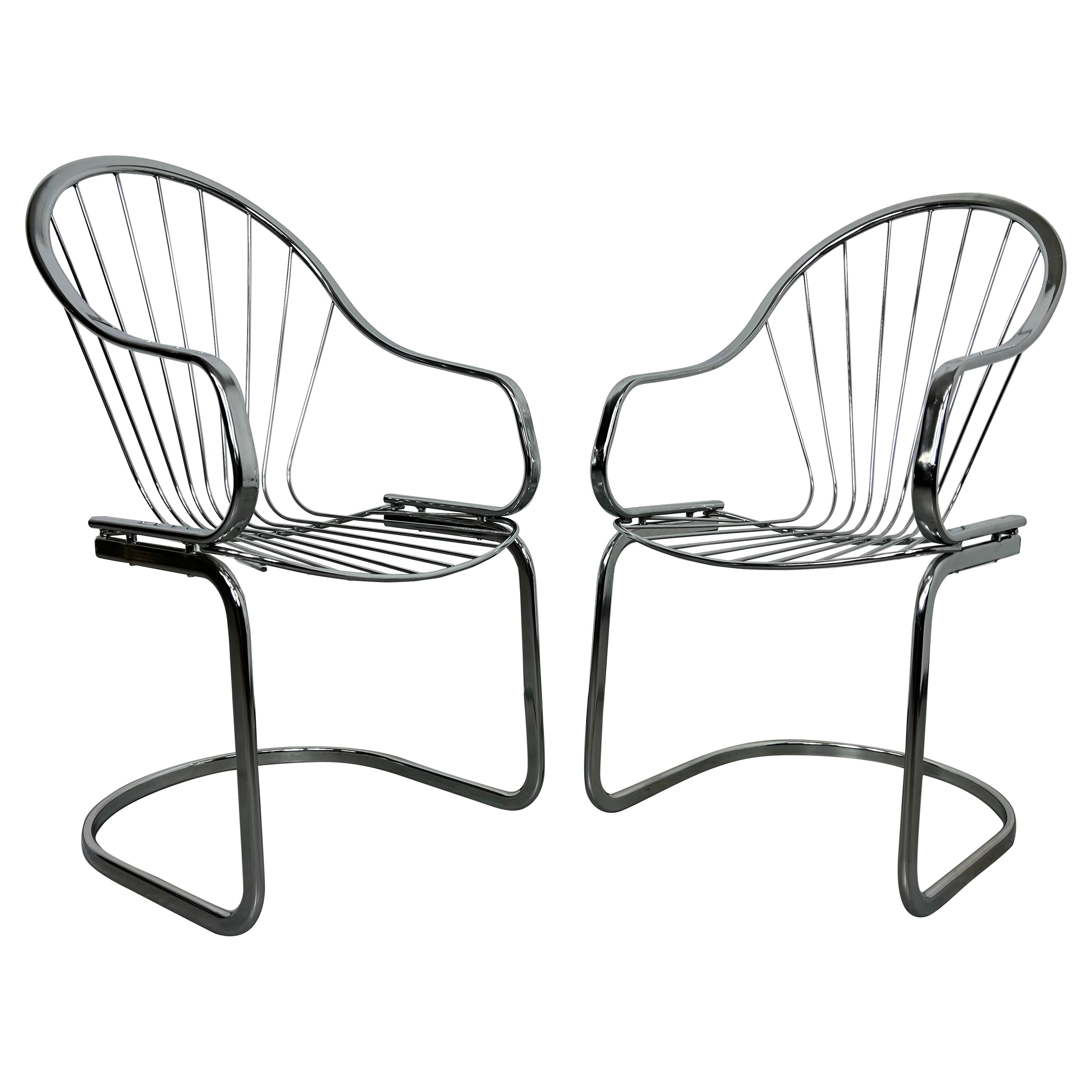 6x mid-century desing dining chairs by Gastone Rinaldi for Rima Italy For Sale
