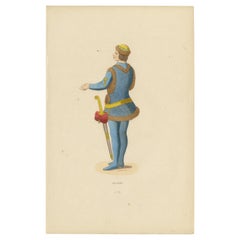 Antique Medieval Knight: Heraldry and Valor in 15th Century Garb, 1847