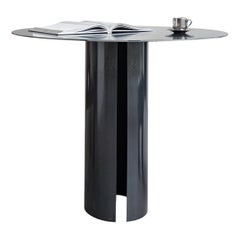Table de salle à manger contemporaine du 21e siècle en métal brûlé de designer italien