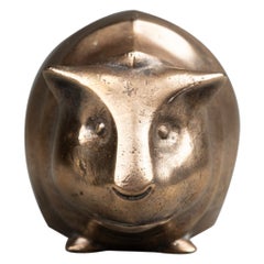 Antique E.M.Sandoz : "Guinea pig"", slivered bronze sculpture, cast Susse Frères c.1930