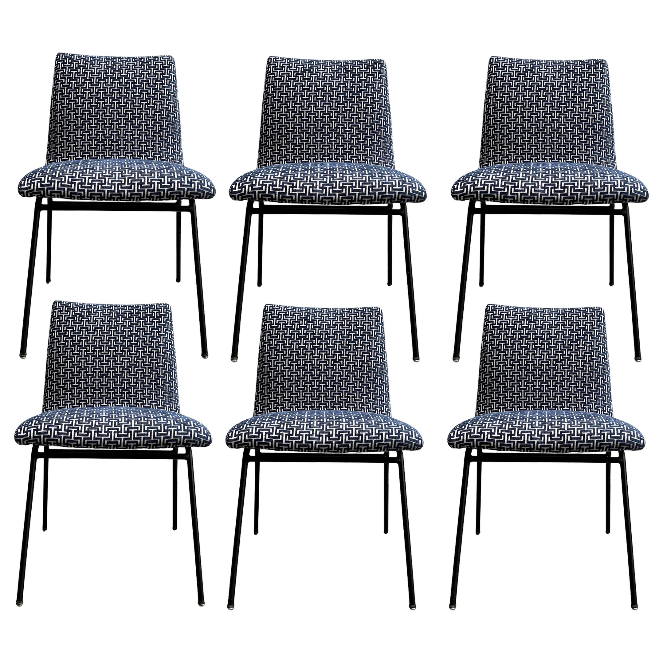 Six chaises modèle CM145, de Pierre Paulin, Ed. Meubles TV, France, vers 1954 en vente