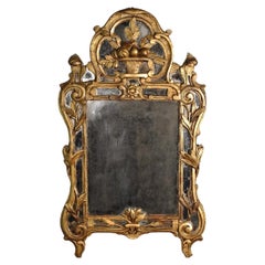 Queen Anne Giltwood Mirror With Original Plates And Samuel Pepys Provenance