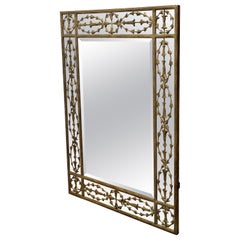 Large Decorative Gilt Wall Mirror   