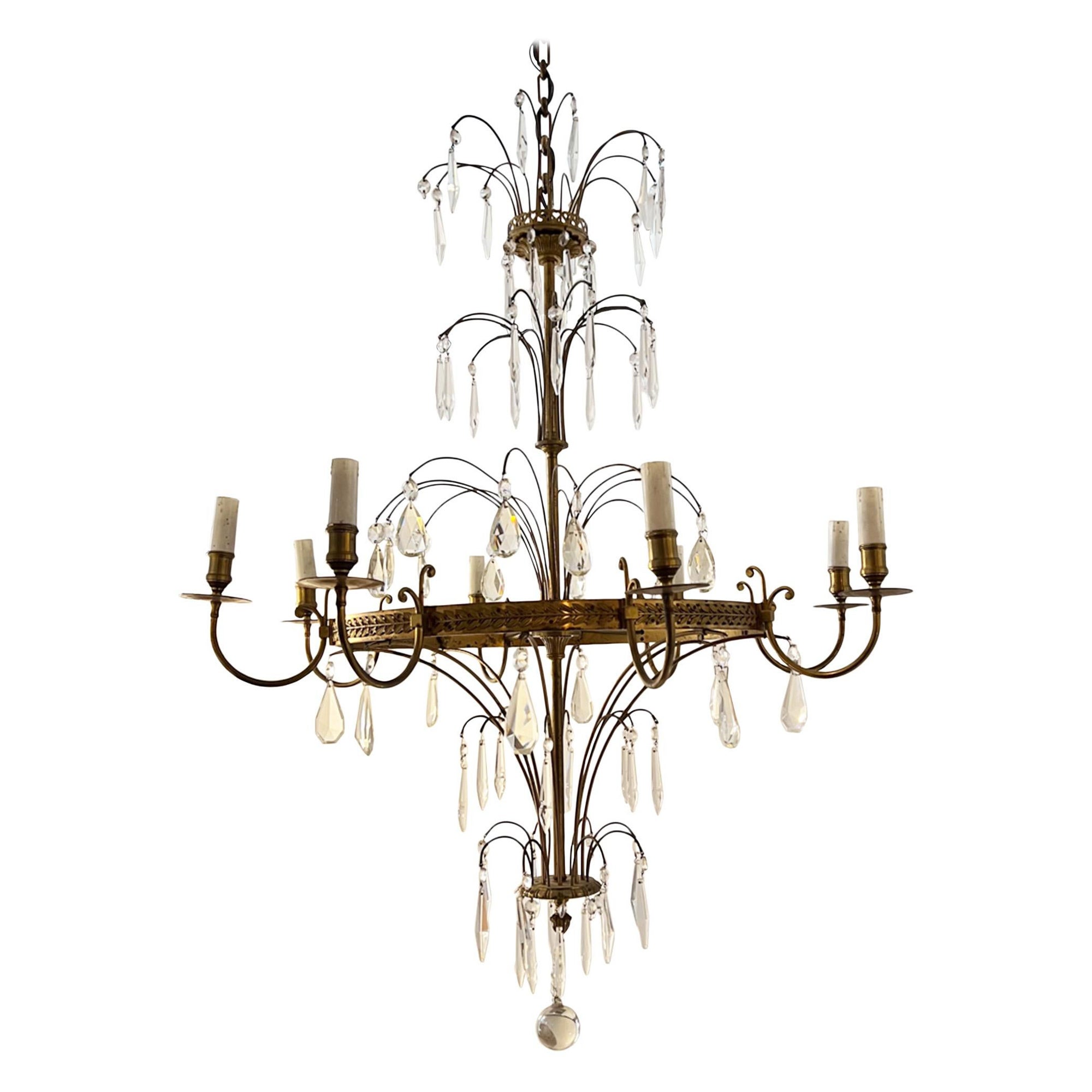 Elegant French 1950s Chandelier