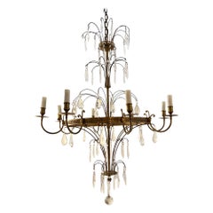 Vintage Elegant French 1950s Chandelier