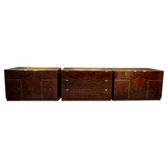 Set of two sideboards and a chest of drawers by Willy Rizzo
