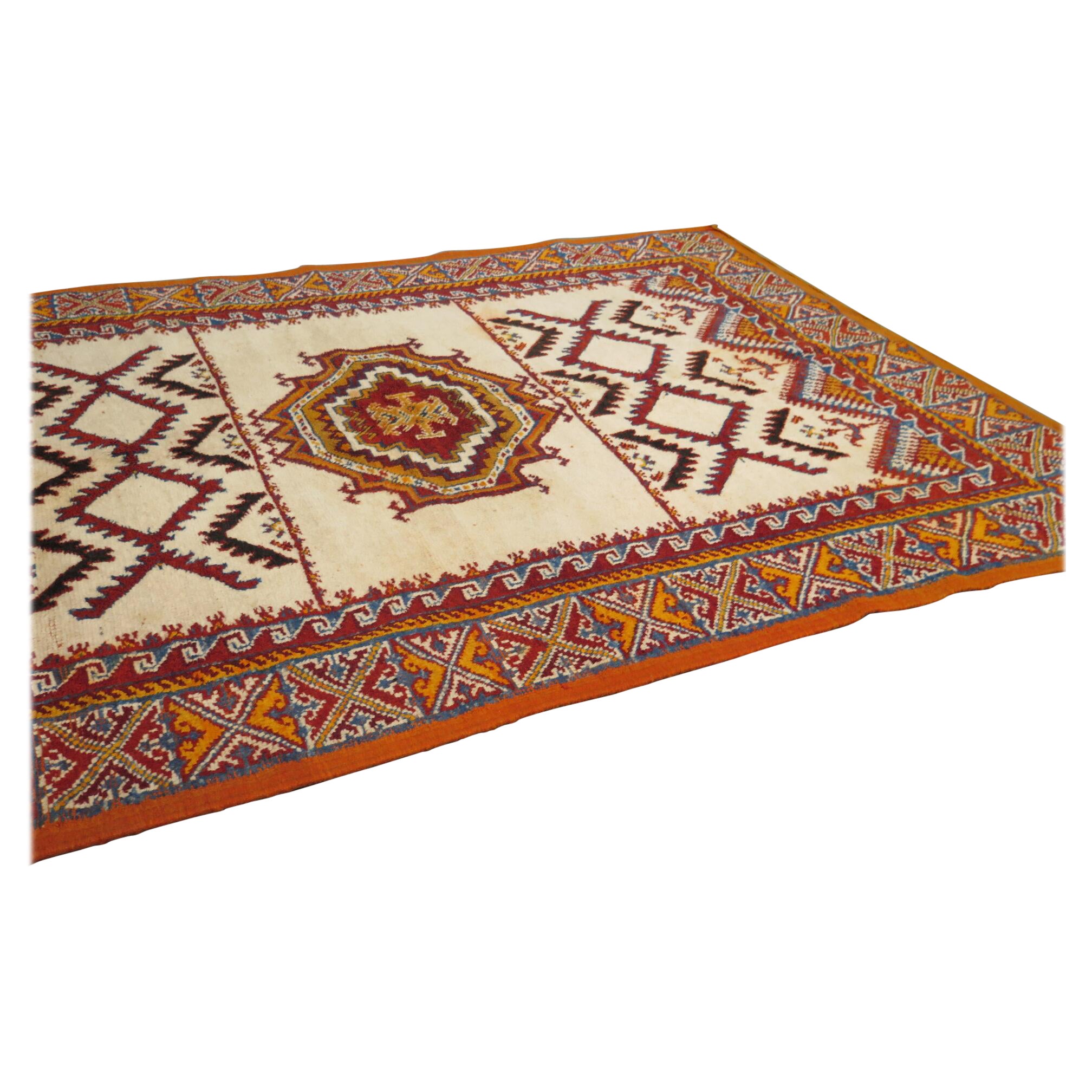 Early 20th Century Moroccan Berber Accent Rug