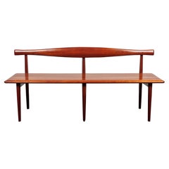 Used Cherrywood "Cow Horn" Bench by Kipp Stewart and Stewart McDougall