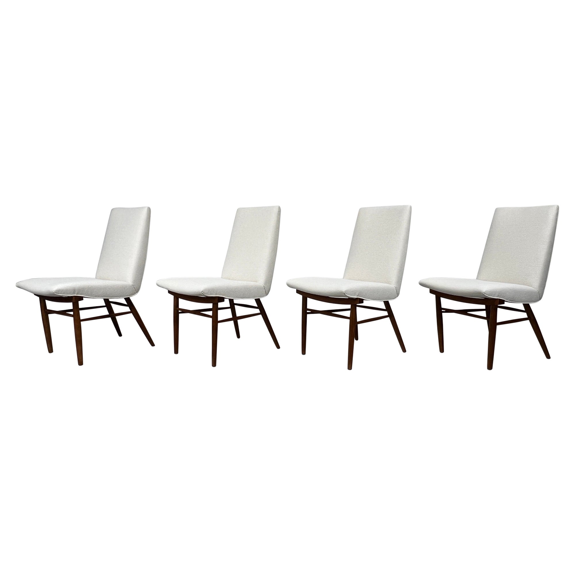 Satz von vier George Nakashima Model 206 Dining Chairs für Widdicomb