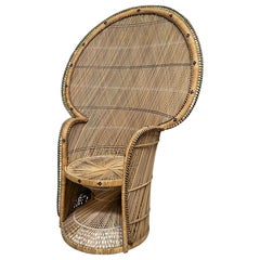 Used Wicker Emmanuelle Peacock Chair