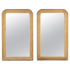 Pair of 19th Century Louis Philippe Gilded Mirrors