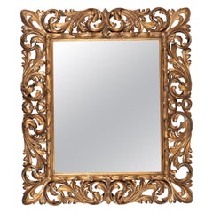 Antique Italian Baroque Style Gilded Mirror