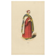 Vêtements d'un érudit médiéval : The Learned Physician of the Middle Ages, 1847