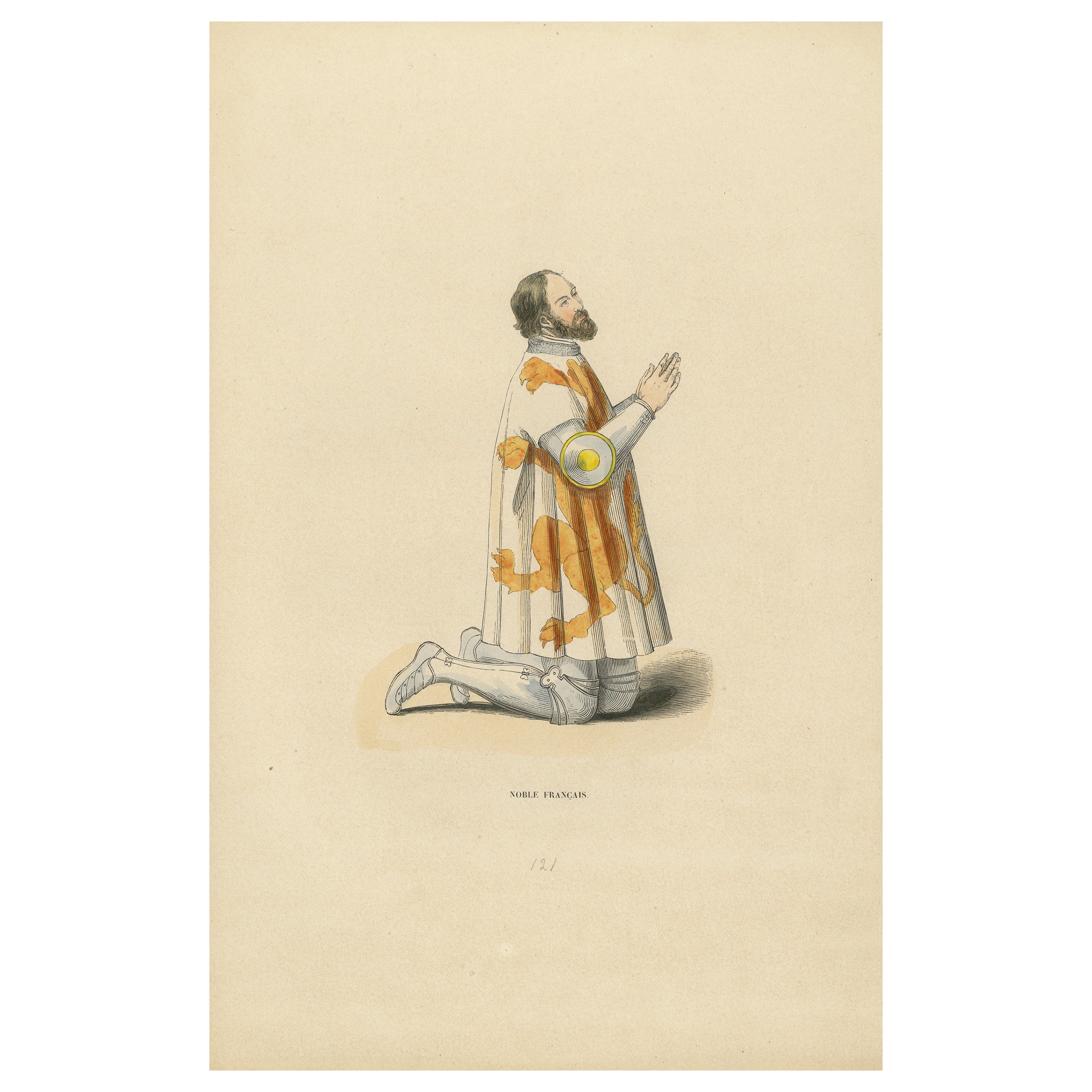 Devout Supplication of a French Nobleman: A Pictorial Representation, 1847