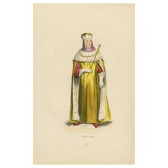 Antique Imperial Dignity: A Roman Senator's Garb, Lithograph Published in 1847