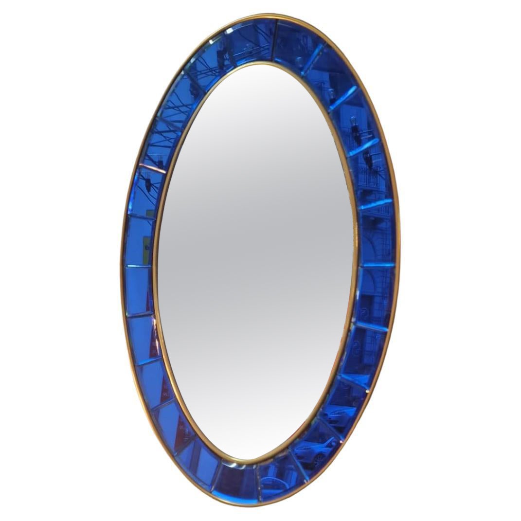 Specchio Cristal Art ovale Anni '60, Specchio im Angebot