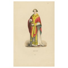 Dignité cléricale : Un prêtre anglais dans le "Costume du Moyen Âge", 1847