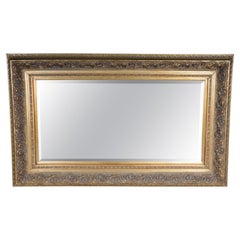 20th Century Monumental old wall mirror, gold