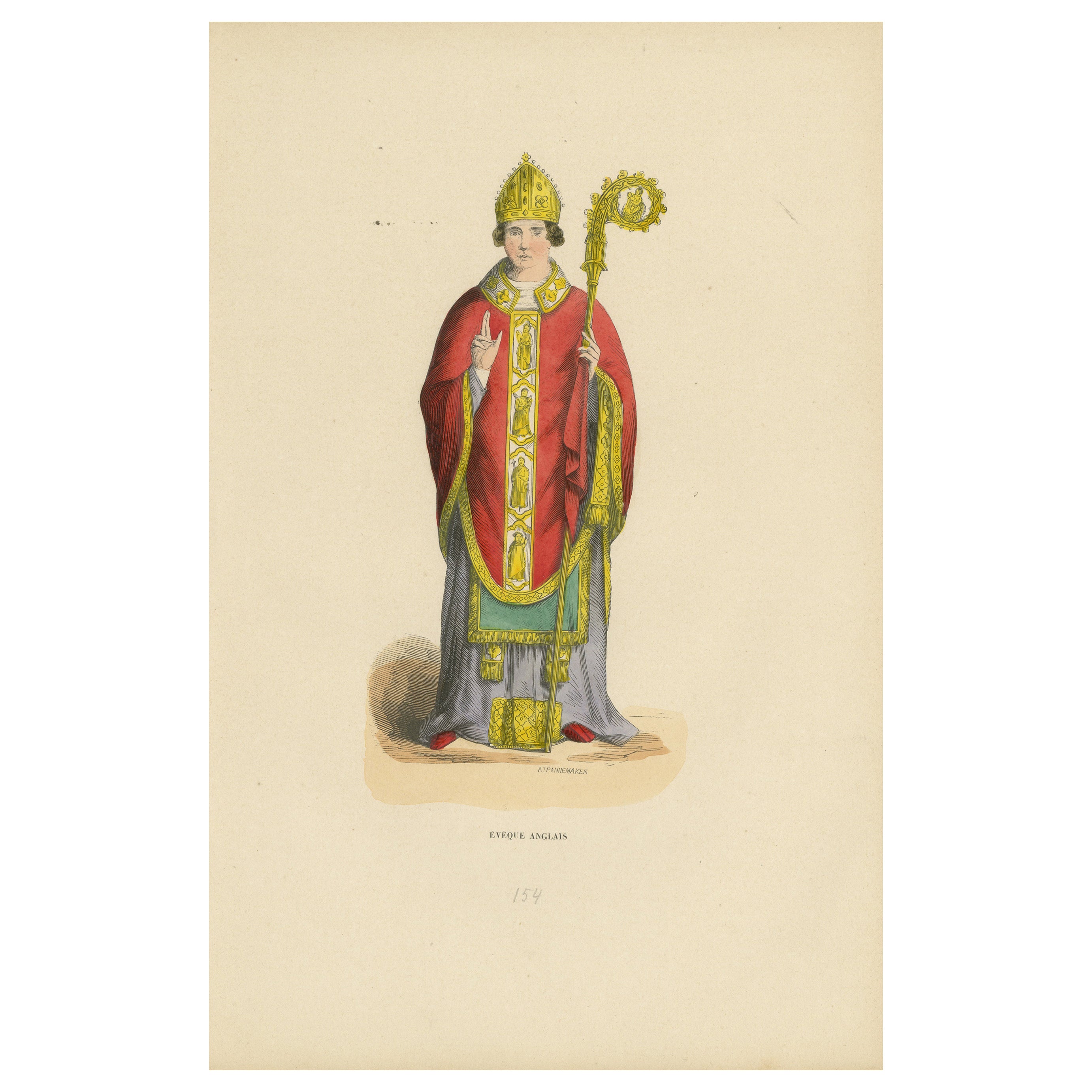 Episcopal Splendor: An English Bishop in 'Costume du Moyen Âge, 1847