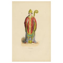 Bischöfliche Pracht: Ein englischer Bischof im 'Costume du Moyen Âge, 1847