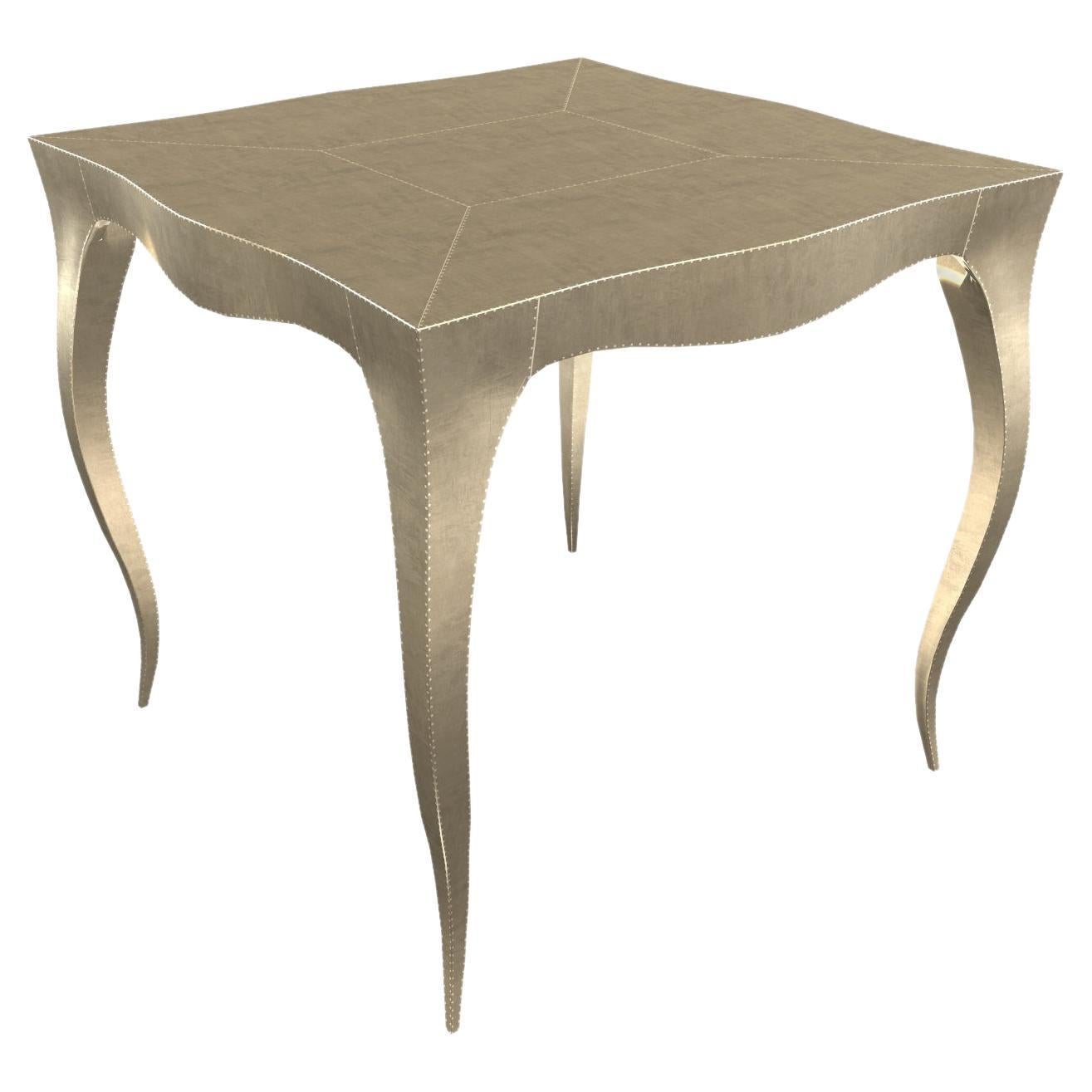 Louise Art Deco Center Tables Smooth Brass by Paul Mathieu for S. Odegard For Sale