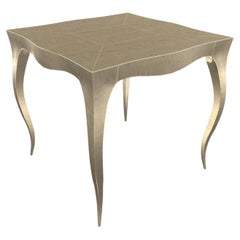 Louise Art Deco Center Tables Smooth Brass by Paul Mathieu for S. Odegard