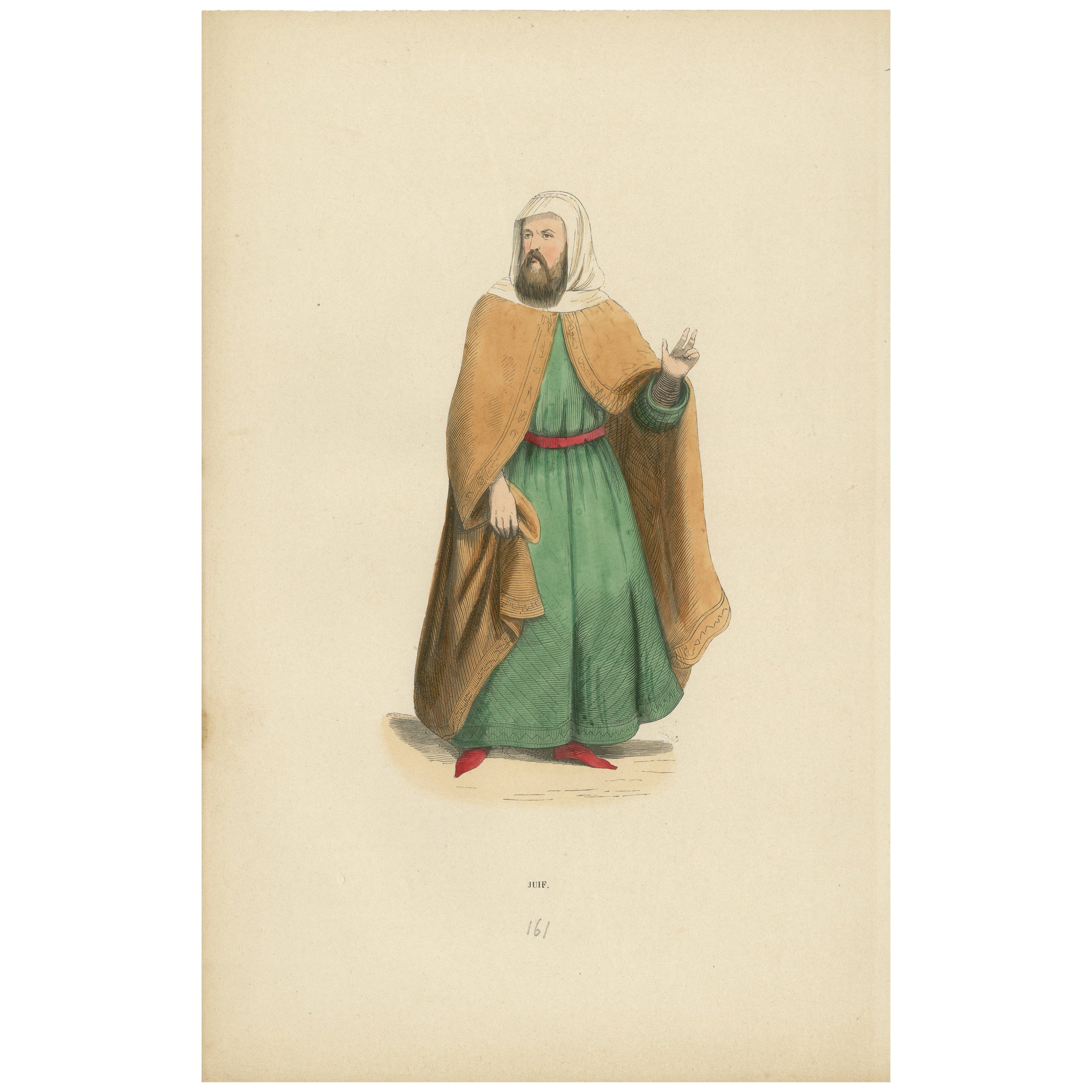 Emissary of Tradition: Portrait of a Jewish Scholar from the Past, 1847 For Sale