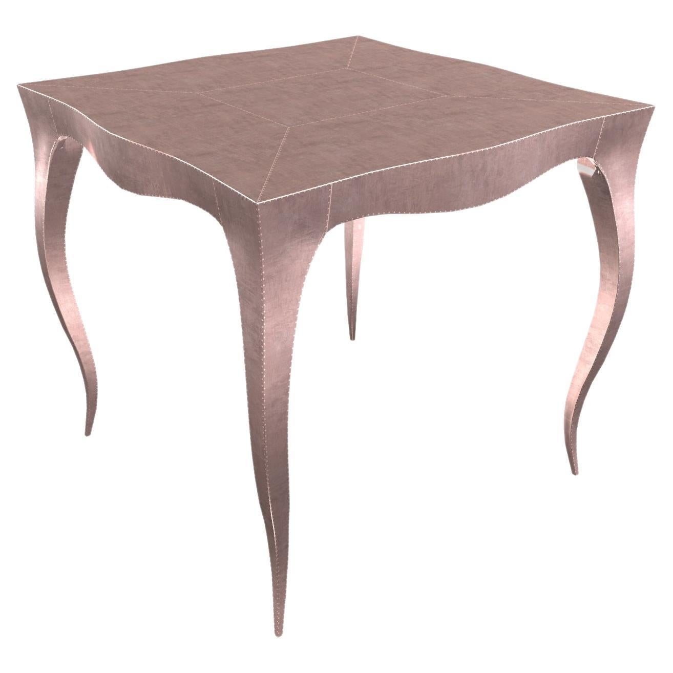 Louise Art Deco Game Tables Smooth Copper by Paul Mathieu for S. Odegard