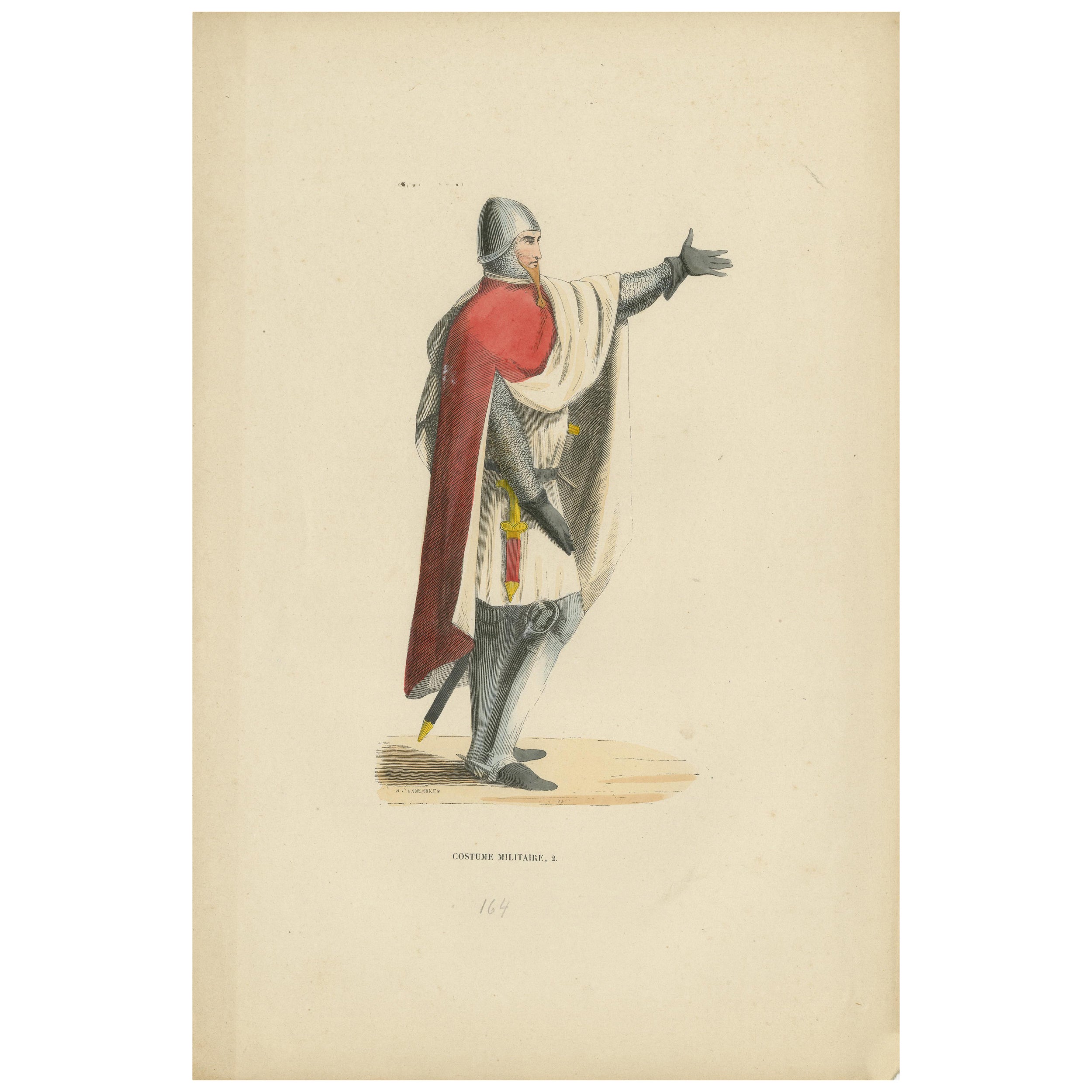 The Medieval Herald: A Portrait of Authority and Message, 1847 For Sale
