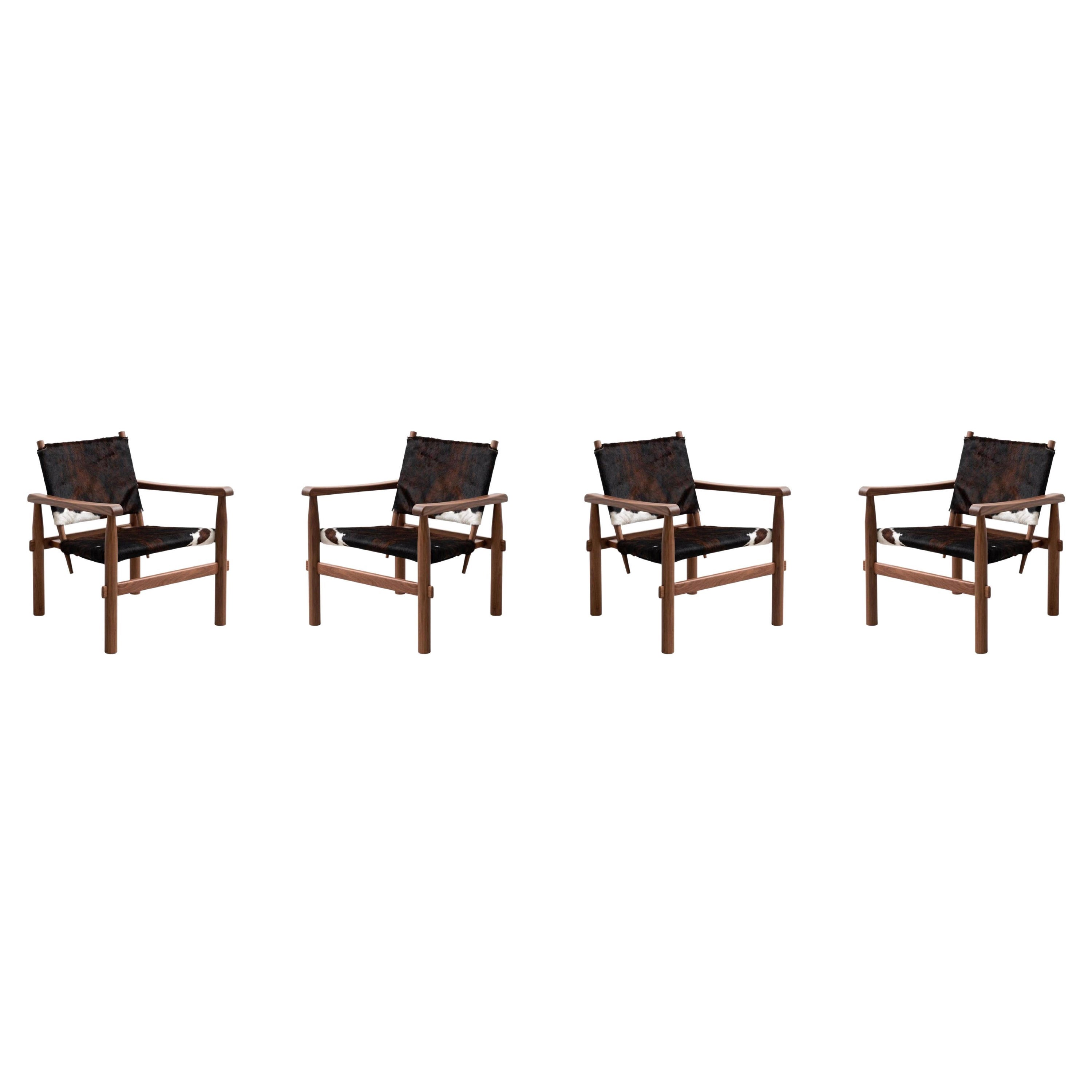 Ensemble de quatre fauteuils de l'hôtel Charlotte Perriand 533 Doron par Cassina