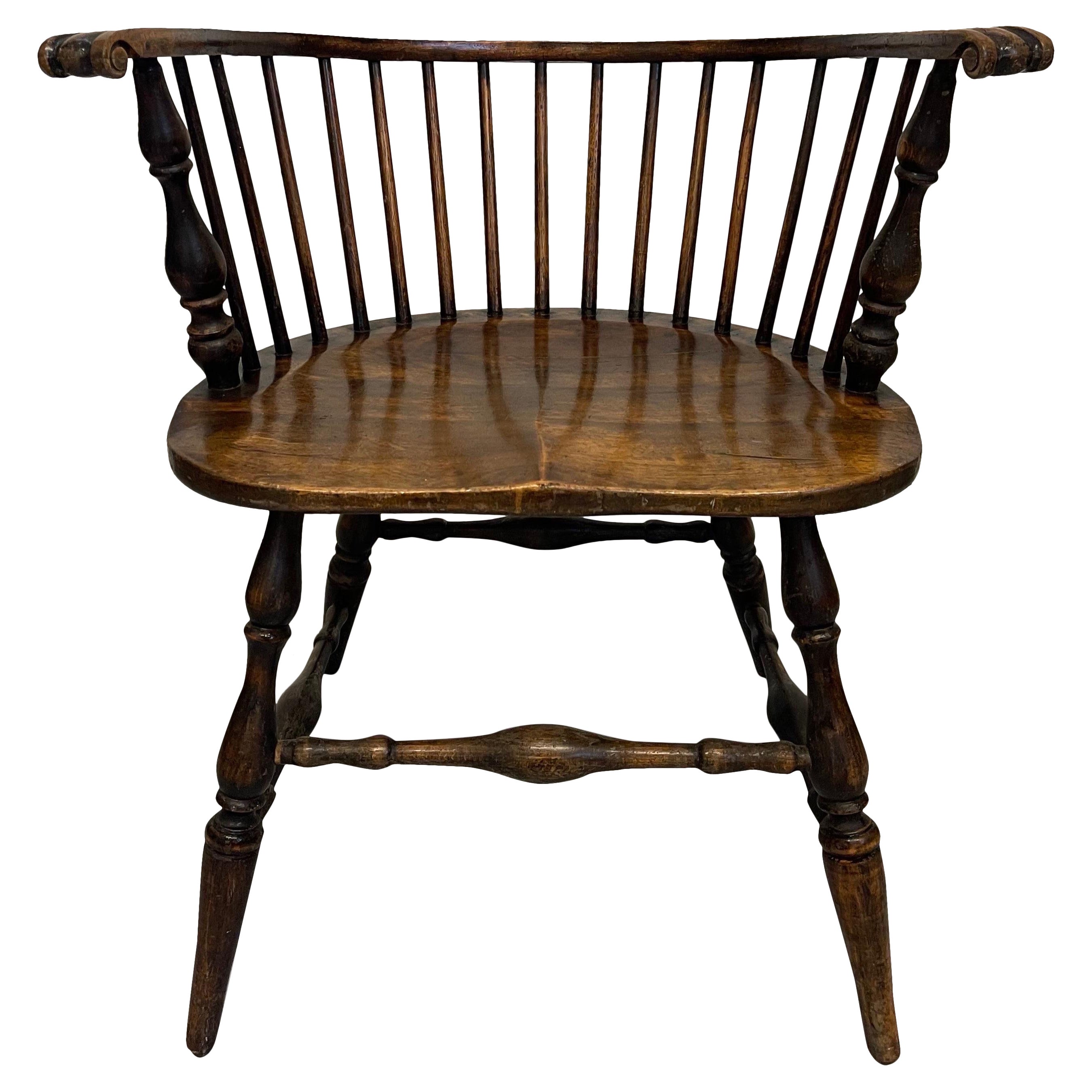 Vintage Colonial Style Pub Chair For Sale