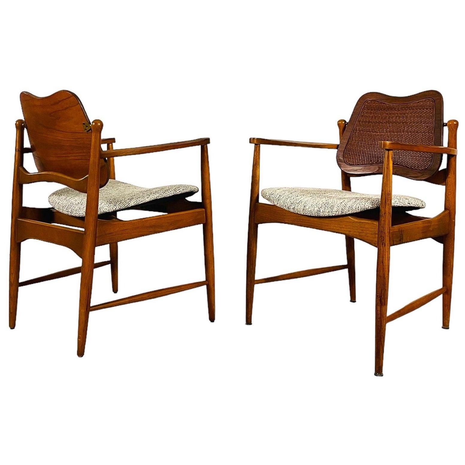 Pair Arne Vodder Armchairs Dining Chair For Sale