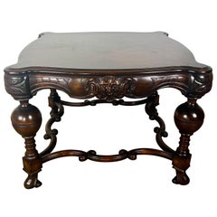 Antique 19th-century English Burl Walnut Coffee Table