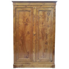 19th Century English Elm Armoire