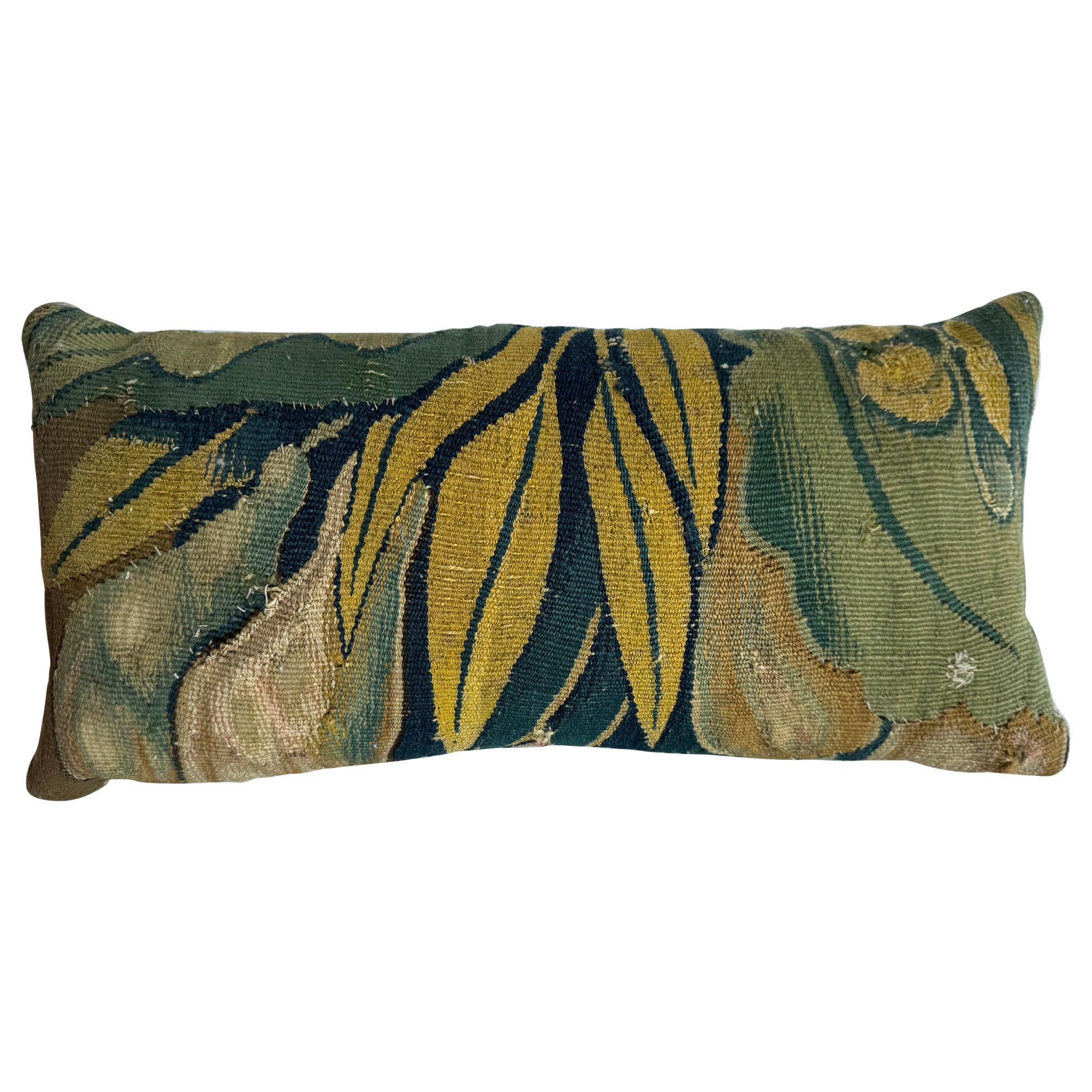  Brussels 16th Century Pillow - 18" X 9" For Sale