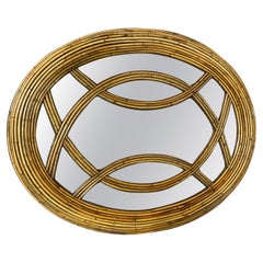 Vintage Pencil Reed Mirror