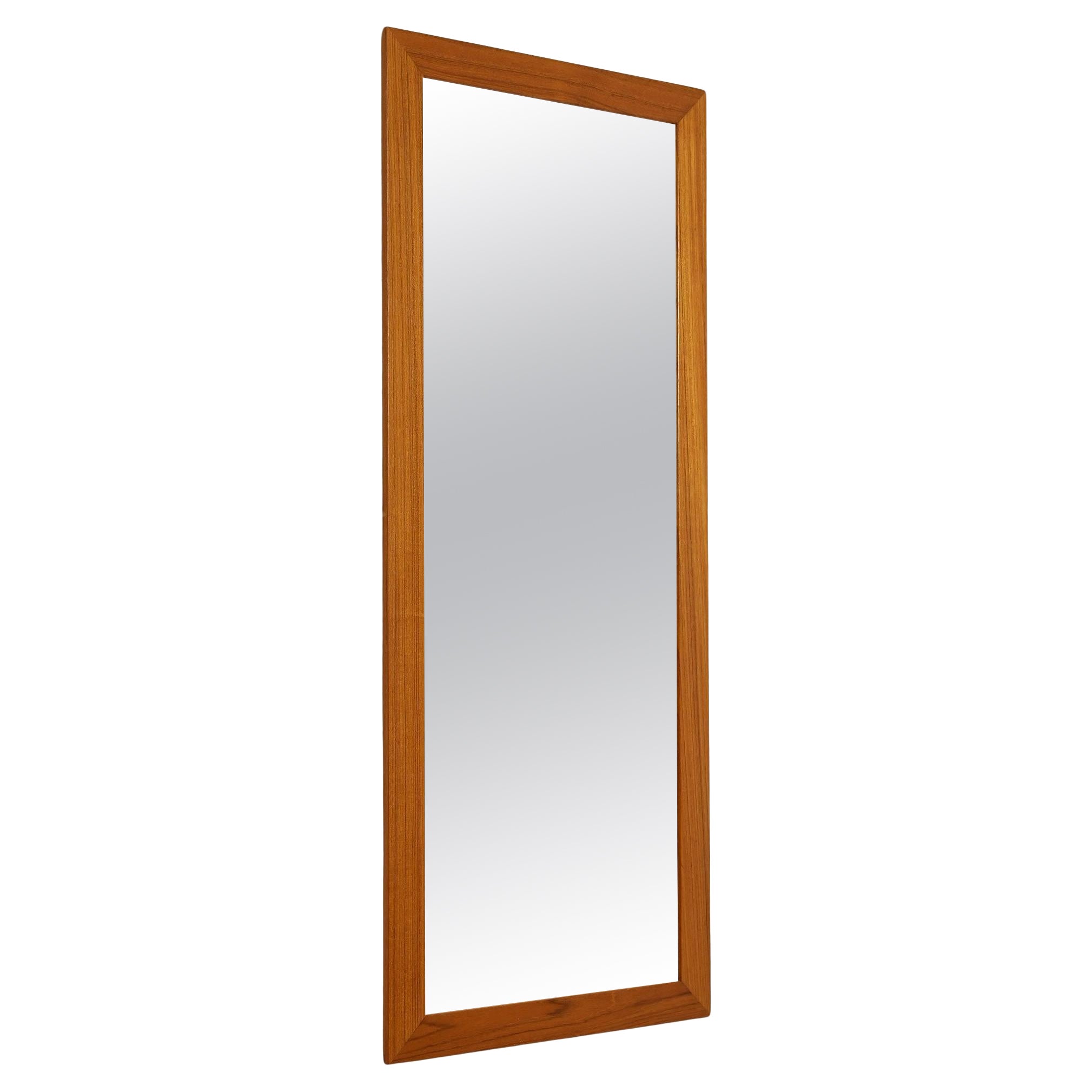 Teak framed mirror For Sale