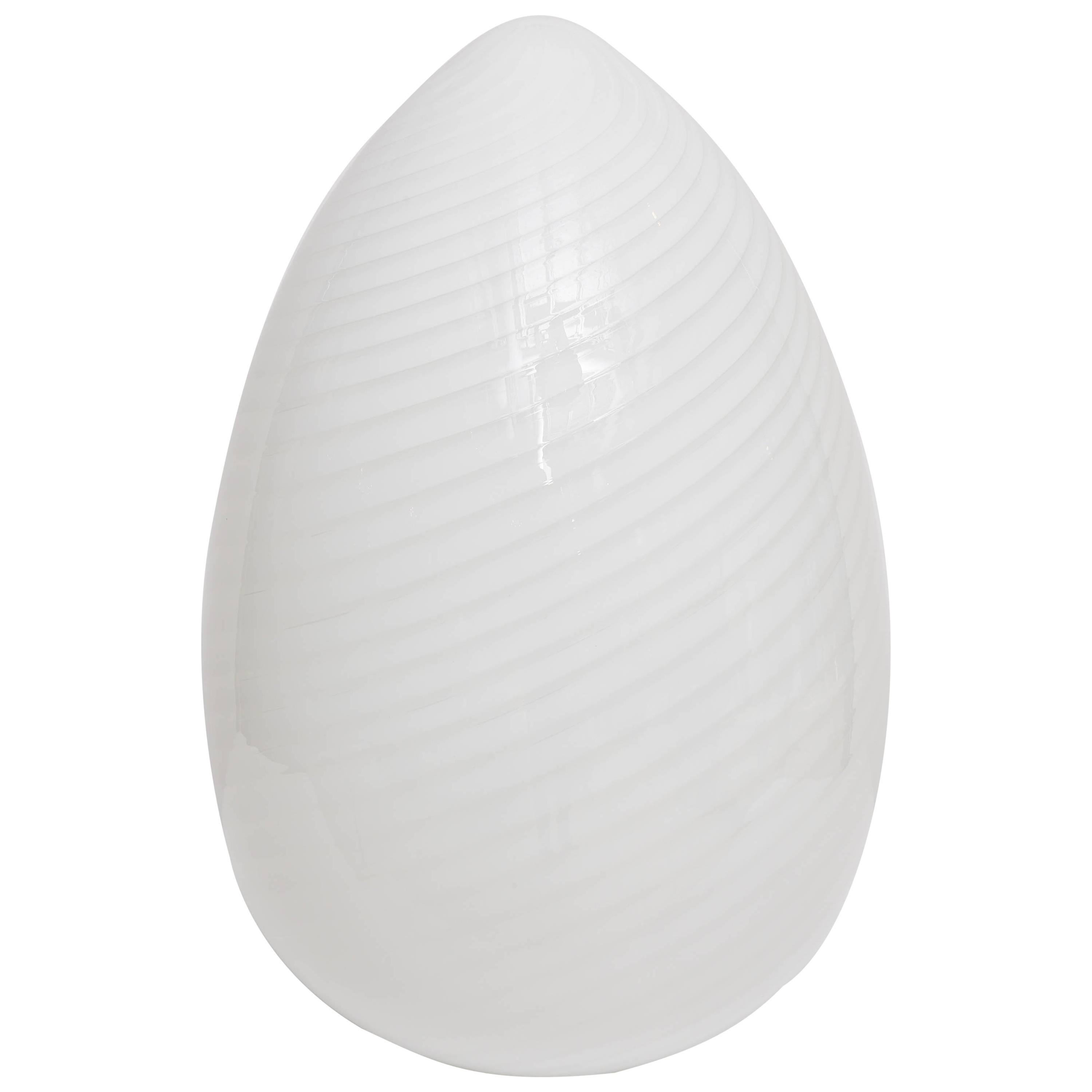 Giant Vetri Murano Egg Lamp