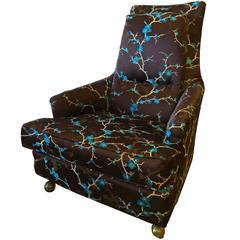 Mid-Century Modern Upholstered King Chair