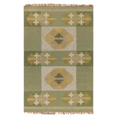 Vintage Swedish Flat Woven Rug