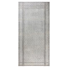 Antique Indian Agra Geometric Double Sided Rug