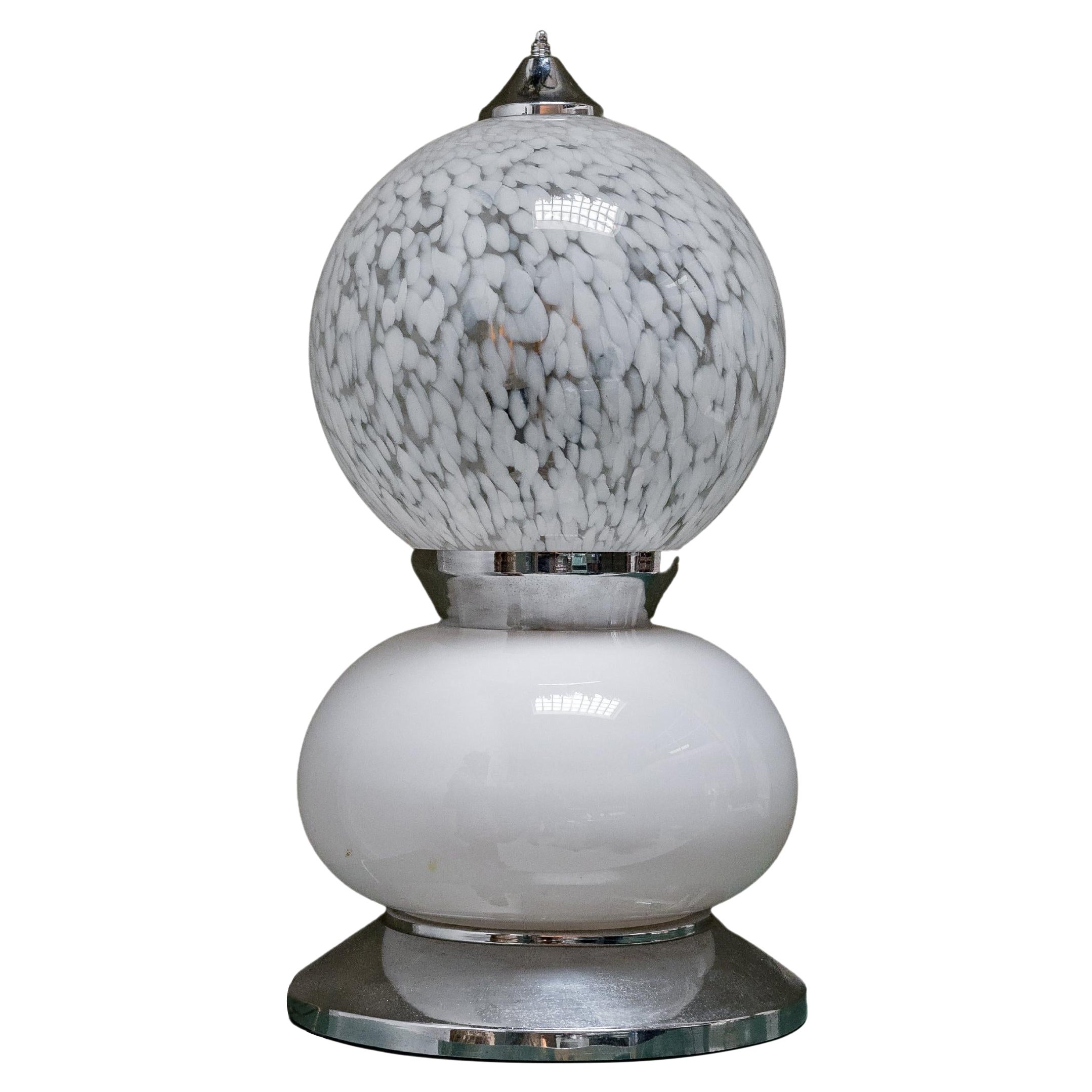 Lampadaire / lampe de table décorative en verre de Murano, Carlo Nason pour Mazzega en vente