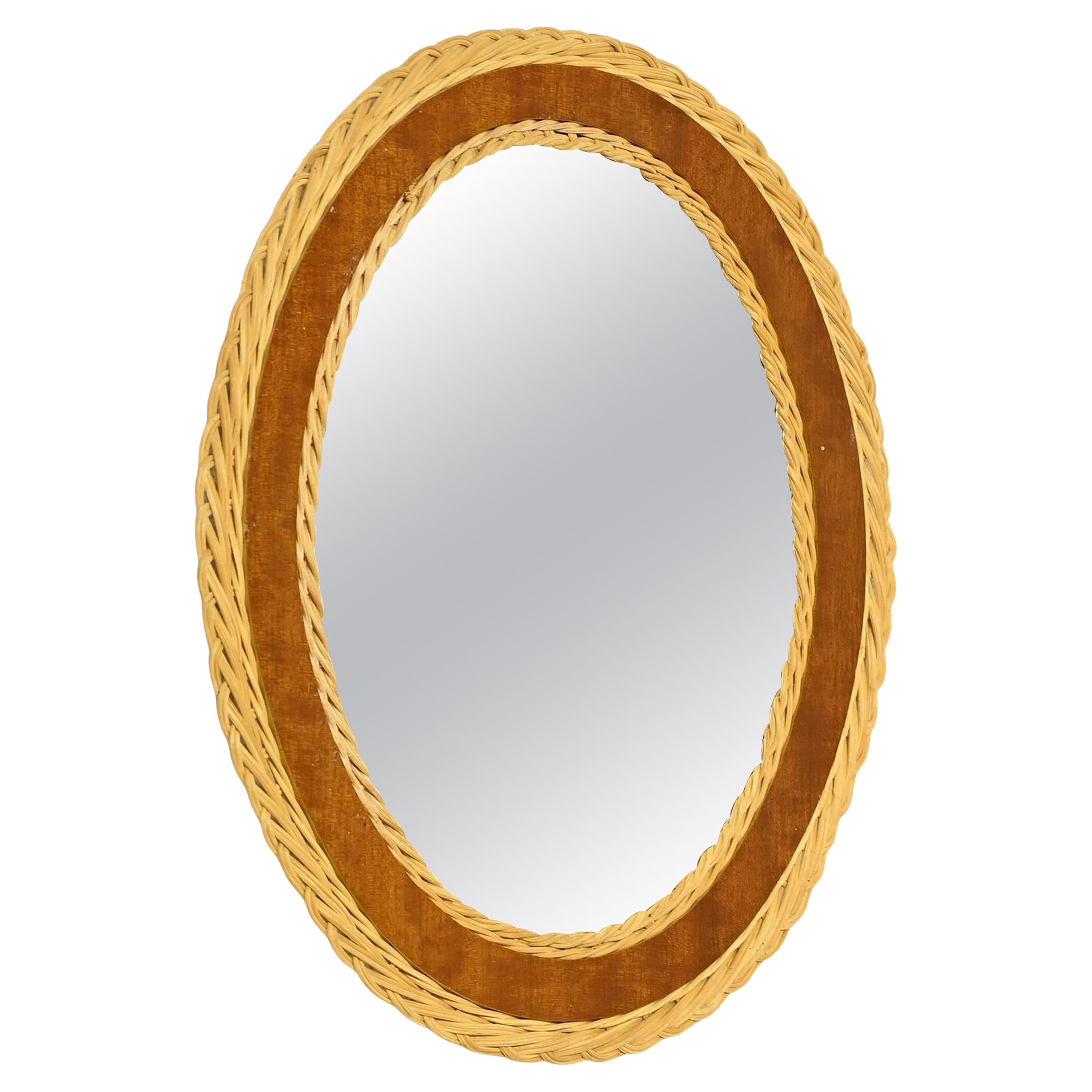 Scandinavian round mirror For Sale