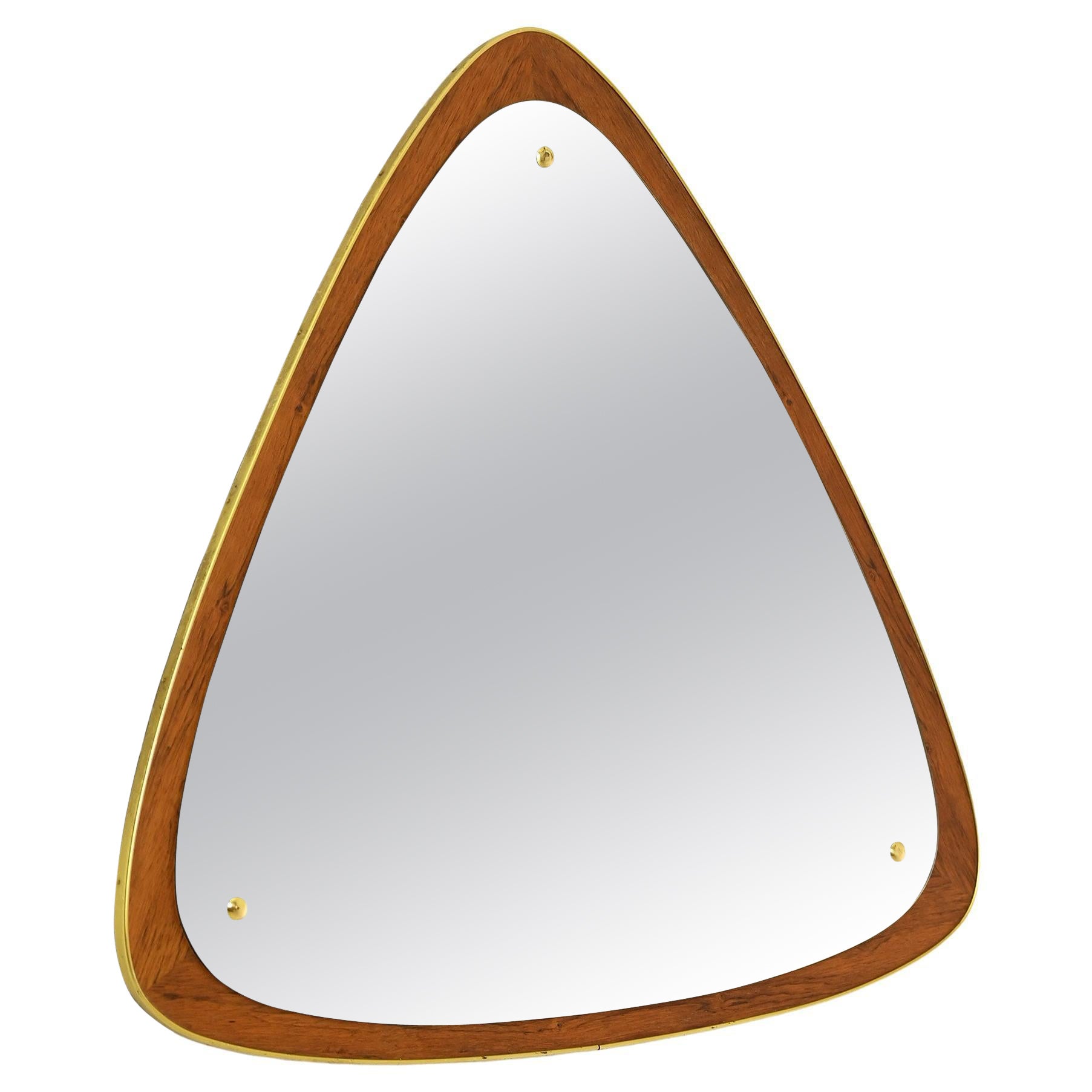 Vintage triangular mirror For Sale