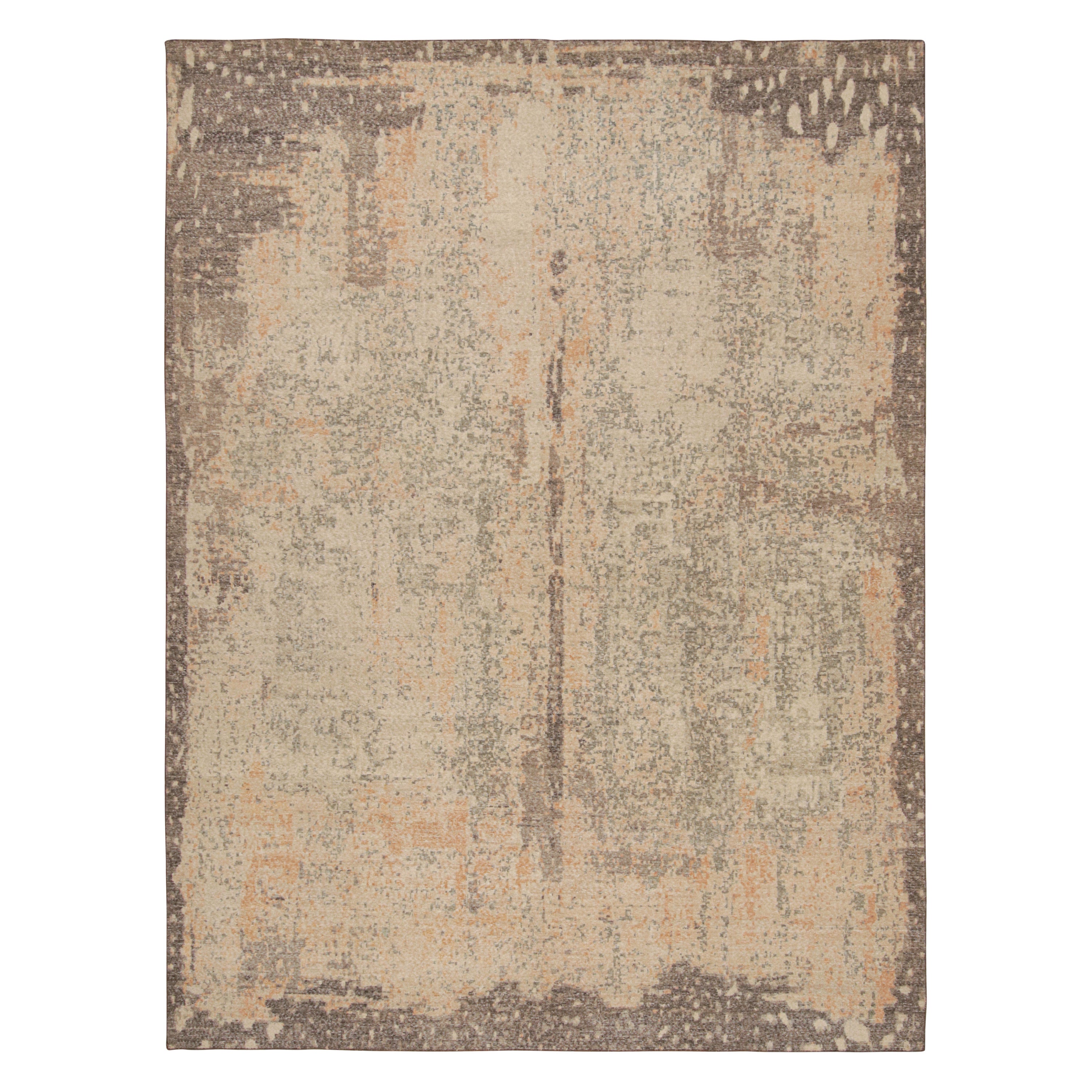 Rug & Kilim's Moderner Patchwork-Kilimteppich mit polychromem geometrischem Muster 