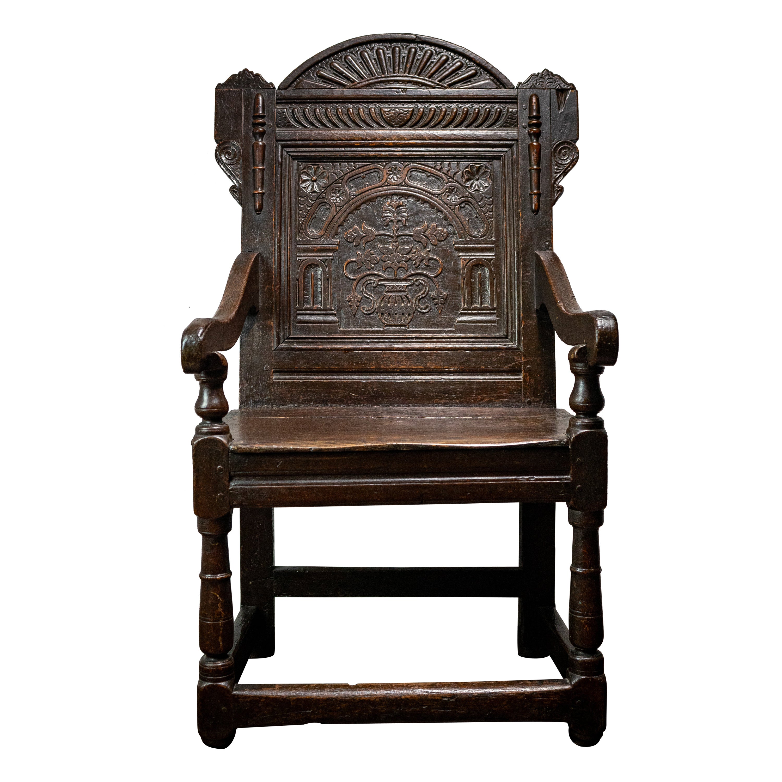 17th Century, James I, Joined Oak Wainscot, England, Circa 1603 - 1625 For Sale