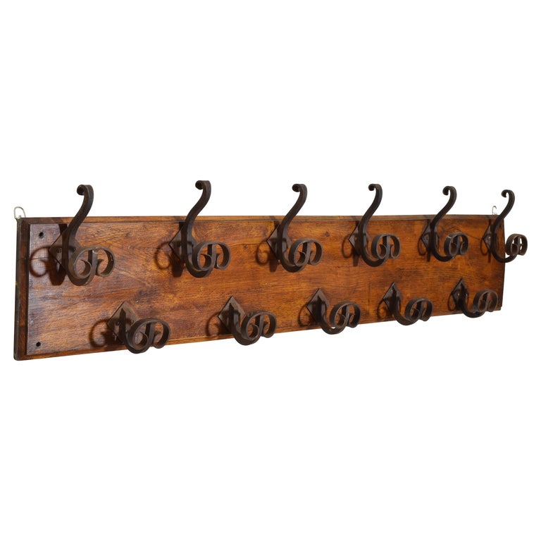 Iron Coat Racks and Stands - 271 For Sale at 1stDibs  antique wrought iron  coat rack, cast iron coat rack vintage, antique iron coat rack